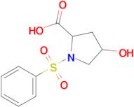 1-(Benzenesulfonyl)-4-hydroxypyrrolidine-2-carboxylic acid