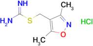 {[(dimethyl-1,2-oxazol-4-yl)methyl]sulfanyl}methanimidamide hydrochloride