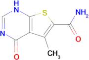 5-methyl-4-oxo-1H,4H-thieno[2,3-d]pyrimidine-6-carboxamide