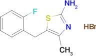 5-[(2-fluorophenyl)methyl]-4-methyl-1,3-thiazol-2-amine hydrobromide