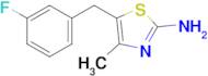 5-[(3-fluorophenyl)methyl]-4-methyl-1,3-thiazol-2-amine