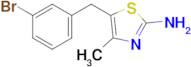 5-[(3-bromophenyl)methyl]-4-methyl-1,3-thiazol-2-amine