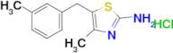 4-Methyl-5-[(3-methylphenyl)methyl]-1,3-thiazol-2-amine hydrochloride