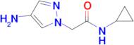 2-(4-Amino-1h-pyrazol-1-yl)-n-cyclopropylacetamide