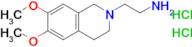 2-(6,7-Dimethoxy-1,2,3,4-tetrahydroisoquinolin-2-yl)ethan-1-amine dihydrochloride