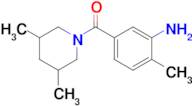 5-(3,5-Dimethylpiperidine-1-carbonyl)-2-methylaniline