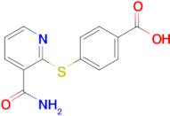 4-[(3-carbamoylpyridin-2-yl)sulfanyl]benzoic acid