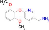 [6-(2,6-dimethoxyphenoxy)pyridin-3-yl]methanamine