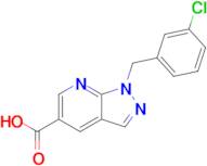 1-[(3-chlorophenyl)methyl]-1h-pyrazolo[3,4-b]pyridine-5-carboxylic acid