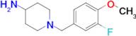 1-[(3-fluoro-4-methoxyphenyl)methyl]piperidin-4-amine