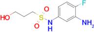 n-(3-Amino-4-fluorophenyl)-3-hydroxypropane-1-sulfonamide