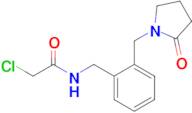 2-Chloro-n-({2-[(2-oxopyrrolidin-1-yl)methyl]phenyl}methyl)acetamide