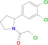 2-Chloro-1-[2-(3,4-dichlorophenyl)pyrrolidin-1-yl]ethan-1-one