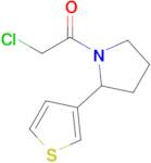 2-Chloro-1-[2-(thiophen-3-yl)pyrrolidin-1-yl]ethan-1-one