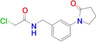 2-Chloro-n-{[3-(2-oxopyrrolidin-1-yl)phenyl]methyl}acetamide