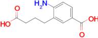 4-Amino-3-(3-carboxypropyl)benzoic acid