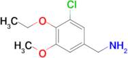 (3-Chloro-4-ethoxy-5-methoxyphenyl)methanamine