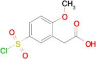 2-[5-(chlorosulfonyl)-2-methoxyphenyl]acetic acid