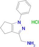 {1-phenyl-1h,4h,5h,6h-cyclopenta[c]pyrazol-3-yl}methanamine hydrochloride