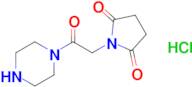 1-[2-oxo-2-(piperazin-1-yl)ethyl]pyrrolidine-2,5-dione hydrochloride