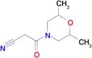 3-(2,6-Dimethylmorpholin-4-yl)-3-oxopropanenitrile