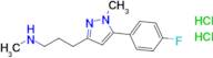 {3-[5-(4-fluorophenyl)-1-methyl-1h-pyrazol-3-yl]propyl}(methyl)amine dihydrochloride