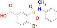 4-Bromo-3-[methyl(phenyl)sulfamoyl]benzoic acid