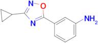 3-(3-Cyclopropyl-1,2,4-oxadiazol-5-yl)aniline