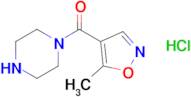 1-(5-Methyl-1,2-oxazole-4-carbonyl)piperazine hydrochloride