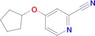 4-(Cyclopentyloxy)pyridine-2-carbonitrile