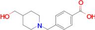 4-{[4-(hydroxymethyl)piperidin-1-yl]methyl}benzoic acid