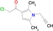 2-Chloro-1-[2,5-dimethyl-1-(prop-2-yn-1-yl)-1h-pyrrol-3-yl]ethan-1-one