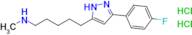 {5-[3-(4-fluorophenyl)-1h-pyrazol-5-yl]pentyl}(methyl)amine dihydrochloride
