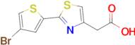 2-[2-(4-bromothiophen-2-yl)-1,3-thiazol-4-yl]acetic acid