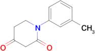 1-(3-Methylphenyl)piperidine-2,4-dione