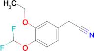 2-[4-(difluoromethoxy)-3-ethoxyphenyl]acetonitrile