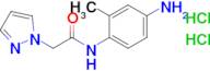 n-(4-Amino-2-methylphenyl)-2-(1h-pyrazol-1-yl)acetamide dihydrochloride