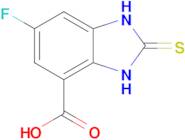 6-fluoro-2-sulfanylidene-2,3-dihydro-1H-1,3-benzodiazole-4-carboxylic acid