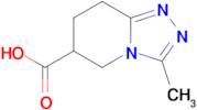 3-Methyl-5h,6h,7h,8h-[1,2,4]triazolo[4,3-a]pyridine-6-carboxylic acid