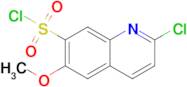 2-Chloro-6-methoxyquinoline-7-sulfonyl chloride