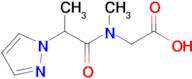 2-[n-methyl-2-(1h-pyrazol-1-yl)propanamido]acetic acid