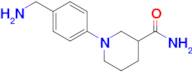1-[4-(aminomethyl)phenyl]piperidine-3-carboxamide