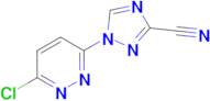 1-(6-Chloropyridazin-3-yl)-1h-1,2,4-triazole-3-carbonitrile