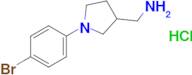 1-[1-(4-bromophenyl)pyrrolidin-3-yl]methanamine hydrochloride