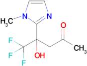 5,5,5-Trifluoro-4-hydroxy-4-(1-methyl-1h-imidazol-2-yl)pentan-2-one