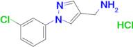 [1-(3-chlorophenyl)-1h-pyrazol-4-yl]methanamine hydrochloride