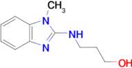 3-[(1-methyl-1h-1,3-benzodiazol-2-yl)amino]propan-1-ol