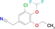 2-[3-chloro-4-(difluoromethoxy)-5-ethoxyphenyl]acetonitrile