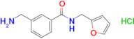 3-(Aminomethyl)-n-(furan-2-ylmethyl)benzamide hydrochloride