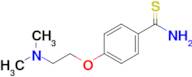 4-[2-(dimethylamino)ethoxy]benzene-1-carbothioamide